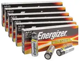 638469: Battery, Industrial, 6+6 Packs of 10, 1.5 V, AA, Alkaline, 2.7 Ah