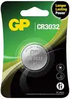 GPPBL3032001: Battery, 3 V, 3032, Lithium, 500 mAh, Pressure Contact, 1