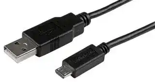 USBAUB1MBK: USB Cable, 1m Mobile Charge Sync USB to Slim Micro USB Cable M/M, Phones and Tablets