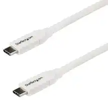 USB2C5C2MW: USB Cable, 2m 6 ft USB C to USB C Cable w/ 5A PD, M/M, White, USB 2.0, USB-IF Certified