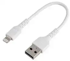 RUSBLTMM15CMW: USB Cable,, 15cm USB to Lightning Cable, White, Apple MFi Certified, Aramid Fiber
