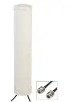 OSCAR420/0.4M/NTYPEF/S/S/19: MIMO WiFi Antenna, 1.7GHz to 2.7GHz, 3.2 VSWR, 7dBi Gain, 50ohm, Vertical Polarisation, Mast/Wall