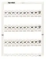 793-5666.: TERMINAL BLOCK MARKER STRIP, 1-50, 5-5.2MM