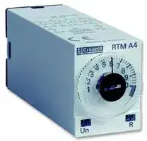 88 896 207: Analogue Timer, Miniature Plug In, RTMA4, On-Delay, 7 Ranges, 0.1 s, 100 h, 4 Changeover Relays