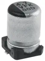 AVE106M16A12T-F — ALUMINUM ELECTROLYTIC CAPACITOR 10UF 16V 20%, SMD