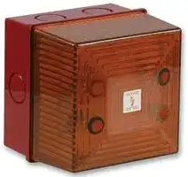 FD40/D00/A/RN/8: Beacon, LED, Red, Orange, Flashing, 24VDC, IP65, 81mm Height