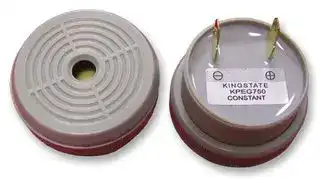 KPEG750: Transducer, Piezo, Buzzer, Buzzer, Continuous, 4 V, 28 V, 8 mA, 80 dB