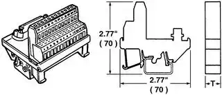 7940102208: INTERFACE TERMINAL BLOCK, D SUB FEMALE-TB, 25POS