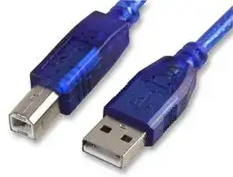 PSG90039: USB Cable, Type A Plug to Type B Plug, 2 m, 6.6 ft, USB 2.0, Blue