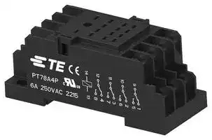 2071566-2: RELAY SOCKET, 14 PIN, 6A, 250V, DIN RAIL