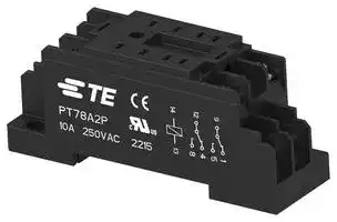 2071566-4: RELAY SOCKET, 8 PIN, 10A, 250V, DIN RAIL