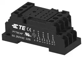 2071566-1: RELAY SOCKET, 14 PIN, 6A, 250V, DIN RAIL