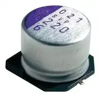 25SVPD22M: CAP, ALU POLYMER, 22UF, 25V, RAD CAN