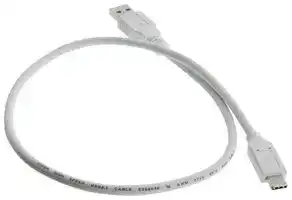 U3A00063-05M: USB CABLE, 3.0 A PLUG-C PLUG, WHT, 19.7"
