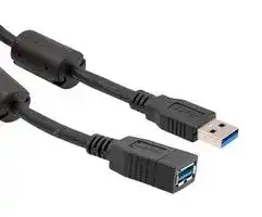 U3A00090-2M: USB CABLE, 3.0 A PLUG-A RCPT, BLK, 6.6FT