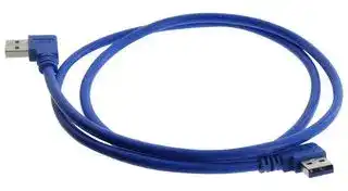 U3A00080-03M: USB CABLE, 3.0 A PLUG-A PLUG, BLU, 11.8"
