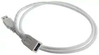 U3A00062-1M: USB CABLE, 3.0 A PLUG-A RCPT, WHT, 3.3FT