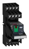 RXM4AB1B7PVM: POWER RELAY, 4PDT, 24VAC, 6A, SOCKET