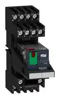 RXM2AB2B7PVM: POWER RELAY, DPDT, 24VAC, 10A, SOCKET