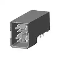10124648-001LF: BACKPLANE CONN, R/A HDR, 4POS, PRESS FIT