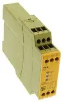 774300: Safety Relay, 24 VAC/VDC, 3PST-NO, DIN Rail, 8 A, Screw
