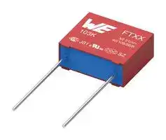 890334026007: Safety Capacitor, Metallized PP, Radial Box - 2 Pin, 0.33 µF, ± 10%, X2, Through Hole