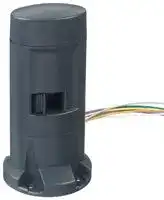 LD6A-0DZQB+LD9Z-6AC1+C2+C3+C4+C5: Signal Indicator Accessory, Base Module, Direct Mount, Steady / Flashing / Alarm, Black, LD6A Series