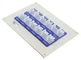 MJP2-12-T — Thermocouple Connector, Miniature, Blue, Panel Plug, 12x Socket, 2 Rows, Type T, 111 mm, ANSI, MJP