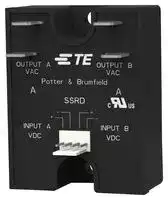 1-1393030-5: Solid State Relay, DPST-NO, 25 A, 280 VAC, Panel Mount, Quick Connect, Random Turn On