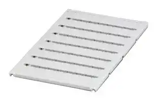 0818072: Terminal Block Marker, Marker Strip, Phoenix Contact Modular Terminal Blocks, Blank (No Legend)