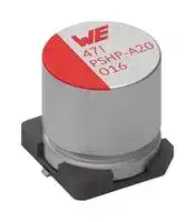 875116152001: Polymer Aluminium Electrolytic Capacitor, 10 µF, 80 V, Radial Can - SMD, 0.045 ohm
