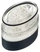 LD9Z-6ALB-RC: LED Module, Red, Clear Lens, Flashing / Steady, 24VAC / 24VDC, IP65, Black