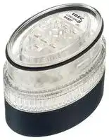 LD9Z-6ALB-SC — LED Module, Blue, Clear Lens, Flashing / Steady, 24VAC / 24VDC, IP65, Black
