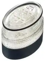 LD9Z-6ALB-W: LED Module, White, Flashing / Steady, 24VAC / 24VDC, IP65, Black