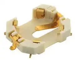 PB-614SS13-TF: Battery Holder, PB Series, 614 Type, 6.8mm x 1.4mm, Gold Plated Contacts, Ivory Housing