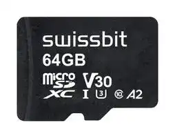 SFSD064GN1AM1TB-E-CE-221-STD: Flash Memory Card, 3D TLC, MicroSDXC Card, UHS-1, Class 10/U3/V30/A2, 64 GB