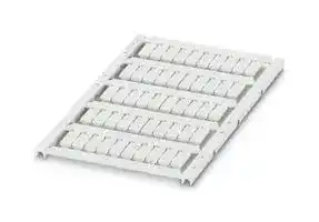0830757: Terminal Block Marker, White, Marker Sheet, Terminal Blocks, Blank (Legend), 6 mm, UCT6M-TM