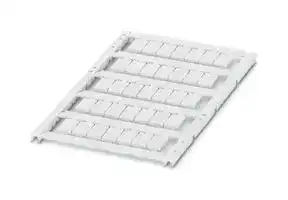 0830758: Terminal Block Marker, White, Marker Sheet, Terminal Blocks, Blank (Legend), 8 mm, UCT6M-TM