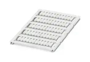 0830753: Terminal Block Marker, White, Marker Sheet, ENTRELEC Terminal Blocks, Blank (Legend), 5 mm