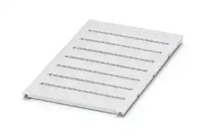 0818111: Terminal Block Marker, White, Marker Sheet, Terminal Blocks, Blank (Legend), 4.2 mm, UC-TM