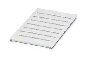 0824581: Terminal Block Marker, White, Marker Sheet, Terminal Blocks, Blank (Legend), 5.2 mm, UC-TM