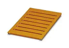 0818276: Terminal Block Marker, Orange, Marker Sheet, Terminal Blocks, Blank (Legend), 5.2 mm, UC-TM