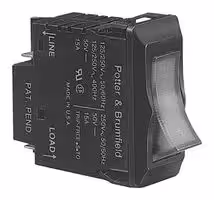2-1393248-7: Thermal Circuit Breaker, W33, 20 A, 2 Pole, 50 V, 250 V, Panel