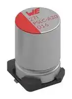 875075855001: Polymer Aluminium Electrolytic Capacitor, 10 µF, 63 V, Radial Can - SMD, 0.035 ohm