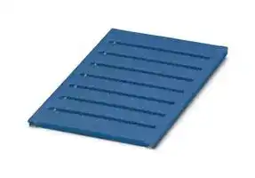 0818344: Terminal Block Marker, Blue, Marker Sheet, Terminal Blocks, Blank (Legend), 6.2 mm, UC-TM