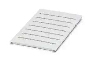 0824589: Terminal Block Marker, White, Marker Sheet, Terminal Blocks, Blank (Legend), 6.2 mm, UC-TM