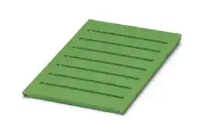 0818360: Terminal Block Marker, Green, Marker Sheet, Terminal Blocks, Blank (Legend), 6.2 mm, UC-TM
