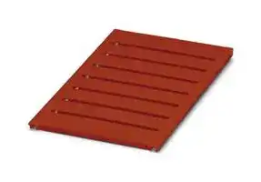 0818357: Terminal Block Marker, Red, Marker Sheet, Terminal Blocks, Blank (Legend), 6.2 mm, UC-TM