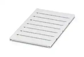 0824597: Terminal Block Marker, White, Marker Sheet, Terminal Blocks, Blank (Legend), 8.2 mm, UC-TM