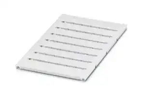 0824605: Terminal Block Marker, White, Marker Sheet, Terminal Blocks, Blank (Legend), 10.2 mm, UC-TM